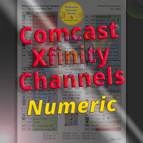 afinity chanel|Xfinity® Channel Lineup and TV Guide by Comcast.